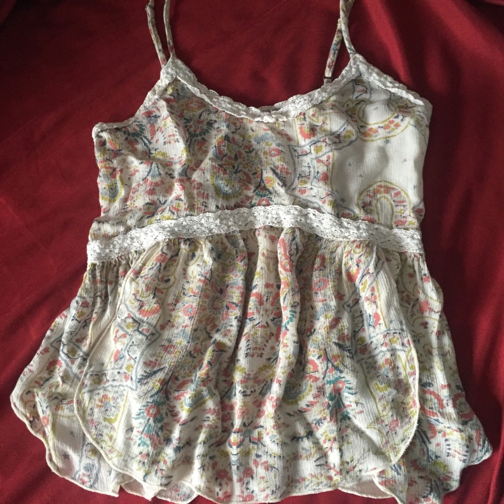 O'neill lace trim tank